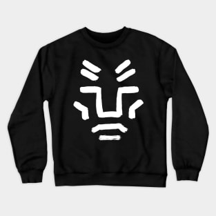 primitive art face Crewneck Sweatshirt